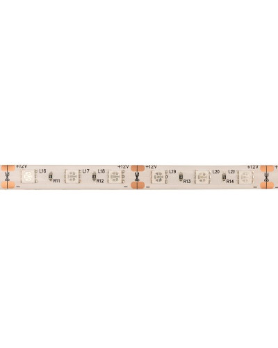 Лента светодиодная 12В, SMD5050, 14,4Вт/м, 60 LED/м, желтый, 10мм, 5м, IP65 LAMPER