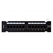 Панель коммутационная настенная, 12 портов, UTP, RJ-45, CAT 5e REXANT