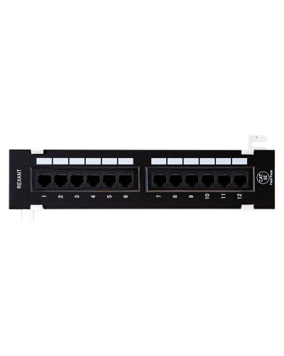 Панель коммутационная настенная, 12 портов, UTP, RJ-45, CAT 5e REXANT