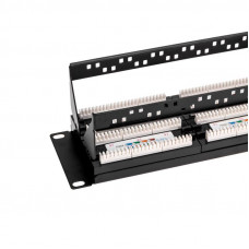 Панель коммутационная с кабельными органайзерами 19', 2U, 48 портов, UTP, RJ-45, CAT 5e REXANT PRO