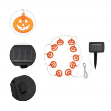 Гирлянда садовая (каскад) Улыбка 3м, 3000К, с аккумулятором и выносной солнечной панелью LAMPER