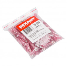 Наконечник кольцевой изолированный термоусаживаемый ø 4.3 мм 0.5-1.5 мм² (НКи-т 1.5-4/НКи-т1,25-4) красный REXANT