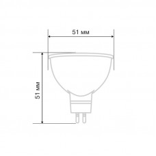 Лампа светодиодная Рефлектор 5,5Вт 467Лм GU5.3 2700K теплый свет REXANT