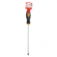 Отвертка шлицевая SL5х200мм, двухкомпонентная рукоятка REXANT