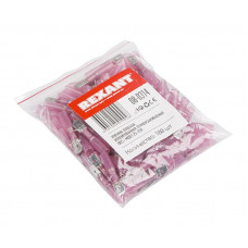 Клемма плоская изолированная термоусаживаемая РПи-п-т 1.5-(6.3)/РпИп-т 1,25-7-0,8 штекер 6.35 мм 0.5-1.5 мм² красный   REXANT