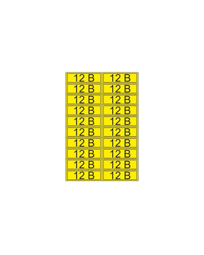 Наклейка знак электробезопасности «12 В» 15х50 мм REXANT (20 шт на листе)