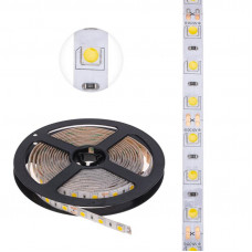 Лента светодиодная 12В, SMD5050, 14,4Вт/м, 60 LED/м, 2700К, 10мм, 3м, для БП с клеммами, IP65 LAMPER