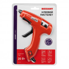 Пистолет клеевой, 20Вт, Ø7мм, ЭКСПЕРТ, блистер REXANT