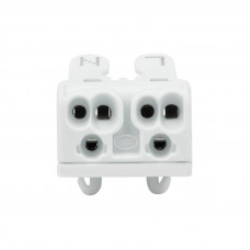 Клемма пружинная соединительная КСП 2-полюсная с монтажными ножками (100 шт./уп.) REXANT