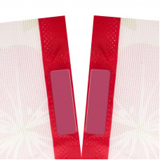 Дверная антимоскитная сетка 210х100см, с магнитами по всей длине, розовая с цветами REXANT