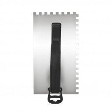Гладилка нержавеющая 130х270 мм, зуб 8х8 мм, пластиковая ручка REXANT