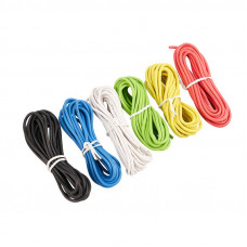 Набор автопровода «Радуга» 1х1,50мм, 6 цветов (белый, желтый, зеленый, красный, синий, черный) по 3м REXANT