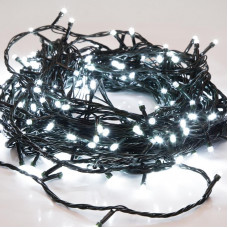 Гирлянда Твинкл Лайт 15 м, темно-зеленый ПВХ, 120 LED, цвет белый