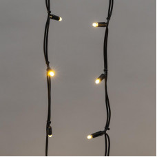 Гирлянда светодиодная Бахрома (Айсикл) 6,0х1,5м 480 LED ТЕПЛЫЙ БЕЛЫЙ черный каучук 3,3мм IP67 постоянное свечение 230В нужен блок 315-000 NEON-NIGHT