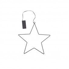 Светодиодная подвесная фигура Звезда на металлическом каркасе, цвет теплый белый NEON-NIGHT