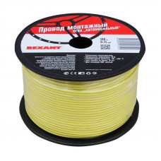 Провод ПГВА 1х0,75мм², желтый, бухта 100м REXANT