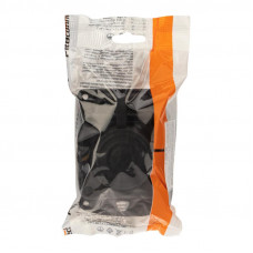 Розетка влагозащищенная с крышкой 1 гнездо, 2Р+РЕ, 230В, с/3, 16А, IP44, каучук, черная PROconnect