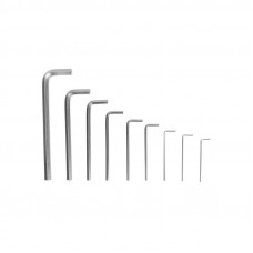 Набор ключей имбусовых HEX KRANZ 2,0-12 мм, CrV, 9 шт., удлиненные