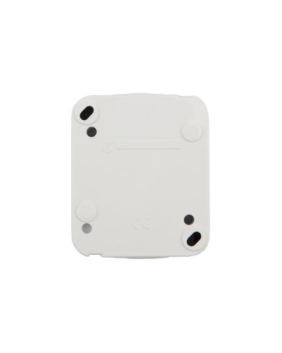 Розетка одноместная Mini OG IP54 с/з, о/у, белая KRANZ