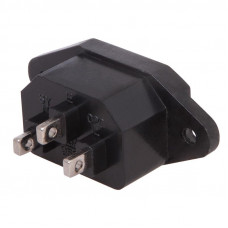 Сетевое гнездо на корпус (1 шт.) (пакет БОПП) REXANT