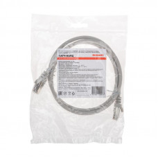 Патч-корд F/UTP, CAT 6, RJ45-RJ45, 26AWG, LSZH, серый, 1м REXANT