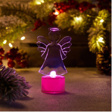 Фигура светодиодная на подставке Ангел 2D, RGB