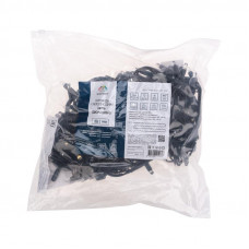 Гирлянда светодиодная Нить 20м 200 LED БЕЛЫЙ черный каучук IP67 эффект мерцания 230В соединяется нужен блок 315-000 NEON-NIGHT