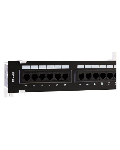 Панель коммутационная настенная, 12 портов, UTP, RJ-45, CAT 5e REXANT