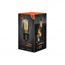 Лампа филаментная Шарик GL45 7,5Вт 600Лм 2700K E27 диммируемая, прозрачная колба REXANT