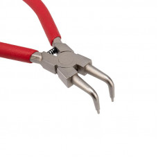 Щипцы для стопорных колец загнутый сжим 160мм, обливные рукоятки REXANT