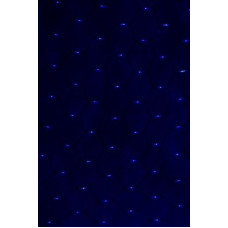 Гирлянда Сеть, LED диоды, 2х2м., (288 диодов), черный провод каучук, белые/синие диоды, с контроллером NEON-NIGHT