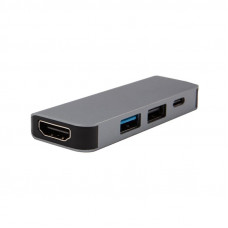 Разветвитель USB Type-C на 4 порта: 1xHDMI/2xUSB/1xType-C PD REXANT