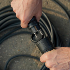 Удлинитель-шнур КГ 3х1,5, 20м, морозостойкий, с/з, 16А, 3500Вт, IP44 (Сделано в России) REXANT