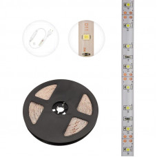 Лента светодиодная 12В, SMD2835, 4,8Вт/м, 60 LED/м, 6500К, 8мм, 5м, IP65 LAMPER