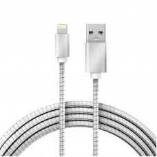 Кабель USB-A – Lightning для Apple, 2,4А, 1м, в металлической оплетке REXANT