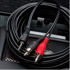 Шнур Стерео 3,5мм - 2 RCA, 7м REXANT