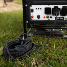 Удлинитель-шнур на рамке КГ 3х1,5, 20м, морозостойкий, с/з, 16А, 3500Вт, IP44 (Сделано в России) REXANT