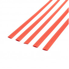 Трубка термоусаживаемая ТУТ нг 10,0/5,0мм, красная, упаковка 50 шт. по 1м REXANT