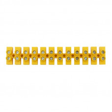 Клеммная винтовая колодка KВ-4 1,5-4, ток 3 A, полипропилен желтый REXANT (10 шт./уп.)