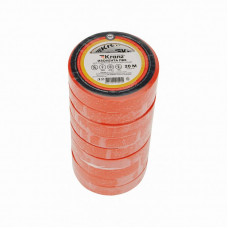 Изолента ПВХ 0,13х15мм, 20м, красная KRANZ