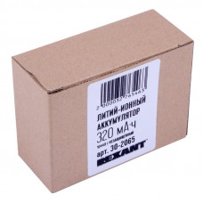 Аккумулятор Li-ion 10440, 3,7В, 320мАч, без платы защиты, плоский контакт, 10 шт, коробка REXANT