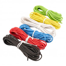 Набор автопровода «Радуга» 1х0,75мм, 6 цветов (белый, желтый, зеленый, красный, синий, черный) по 3м REXANT