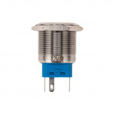 Кнопка антивандальная Ø22 12В(LED) Б/Фикс (5с) OFF-(ON) / ON-(OFF) подсв/красная REXANT