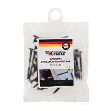 Саморез гипсокартон-металл 3,5х45 мм, пакет (50 шт/уп) KRANZ