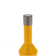 Коронка алмазная профессиональная по керамограниту и железобетону М14, вакуумное спекание, 10мм, для УШМ KRANZ