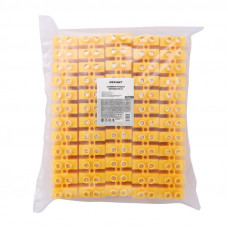 Клеммная винтовая колодка KВ-40 25-40, ток 100 A, полипропилен желтый REXANT (10 шт./уп.)