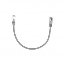 Патч-корд F/UTP, CAT 6, RJ45-RJ45, 26AWG, LSZH, серый, 0,3м REXANT