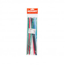 Стяжка кабельная нейлоновая 300x4,8мм, набор 5 цветов (25 шт/уп) REXANT