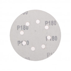 Диск абразивный на ворсовой основе, на липучке, перфорированный, P180, 125мм, 10 шт. KRANZ