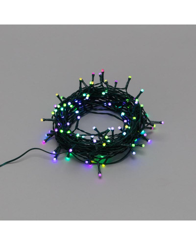 Твинкл Wi-Fi 18 м, темно-зеленый ПВХ, 120 LED RGB, не соединяется